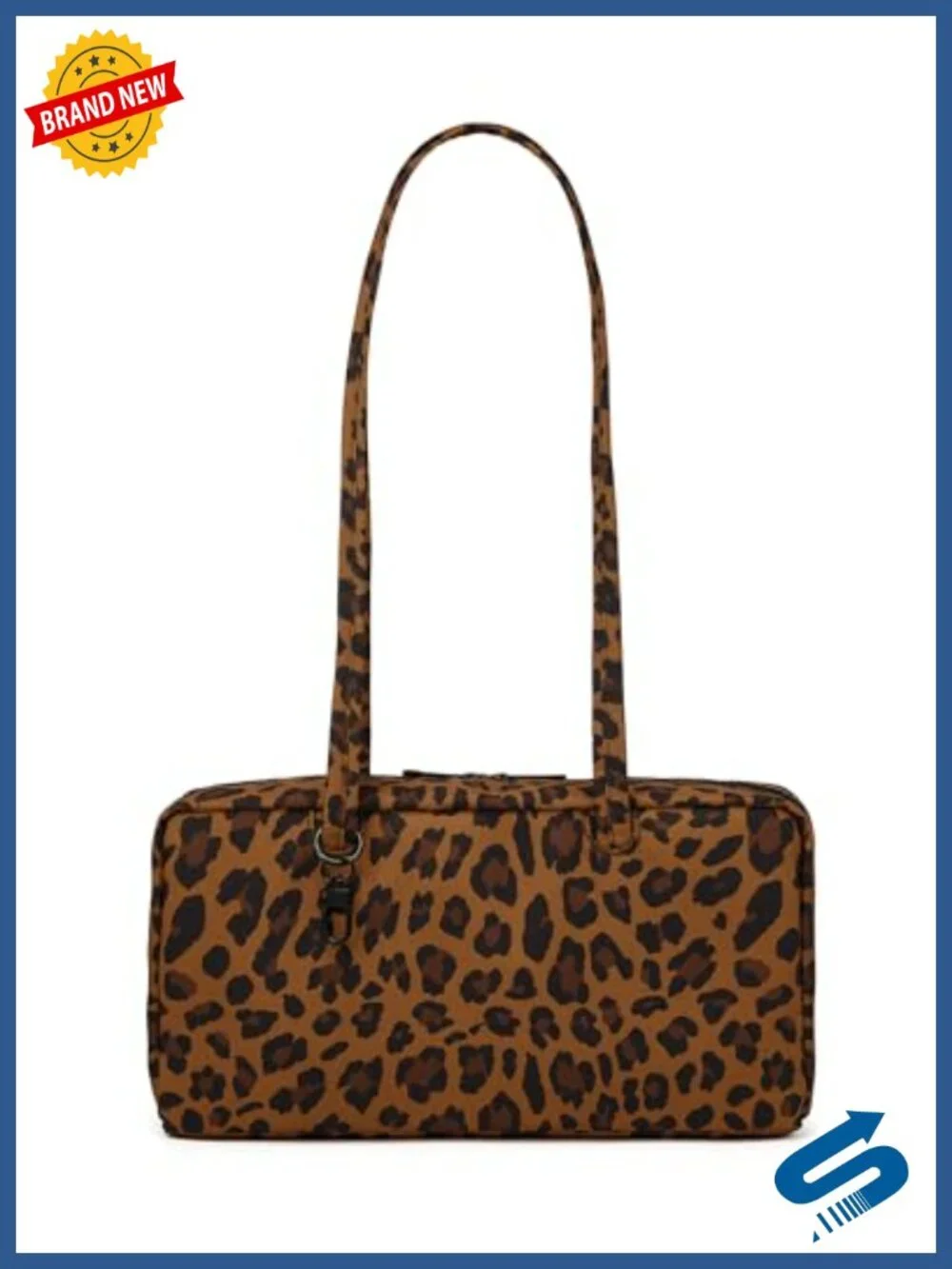 Lightweight Nylon Bowler Bag with Charm Loop Casual Shoulder Handbag Tote